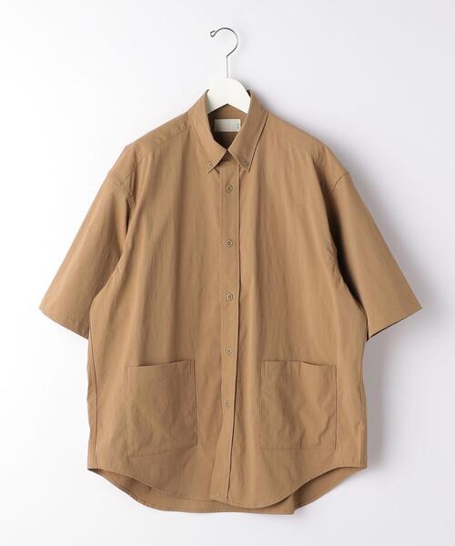 green label relaxing（グリーンレーベルリラクシング）の「OLT Livelihood Hang around ボタンダウン 半袖 シャツ ♯（シャツ/ブラウス・メンズ・モカ/ブラック/ダークグレー・X-SMALL/SMALL/LARGE/XX-LARGE/MEDIUM/X-LARGE）」の11枚目の写真