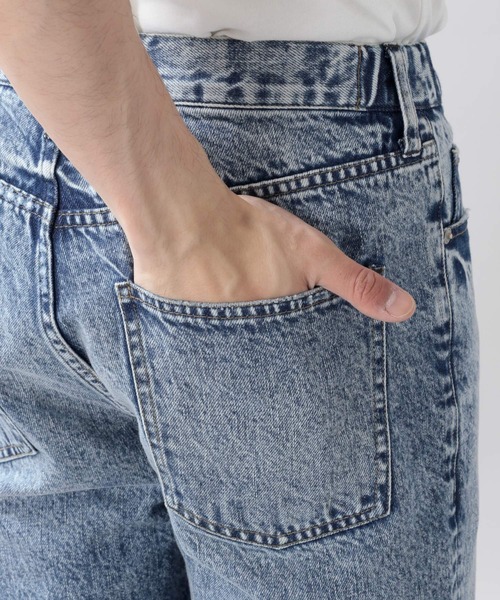 RAGEBLUE(レイジブルー)の「ケミカル/ダメージクラッシュ加工デニムパンツ/950022(デニムパンツ・メンズ・ライトブルー/ブラック/ブルー・MEDIUM/LARGE)」の18枚目の写真