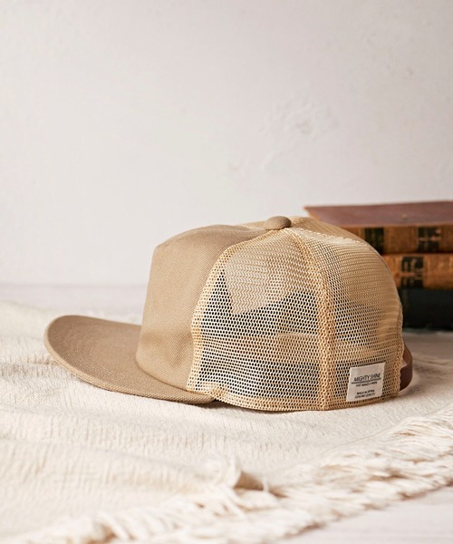 Mighty Shine（マイティシャイン）の「【Mighty Shine】FLIP CAP MESH / フリップキャップメッシュ（キャップ・メンズ・ブラック/ブラウン/ベージュ/ネイビー・FREE）」の4枚目の写真