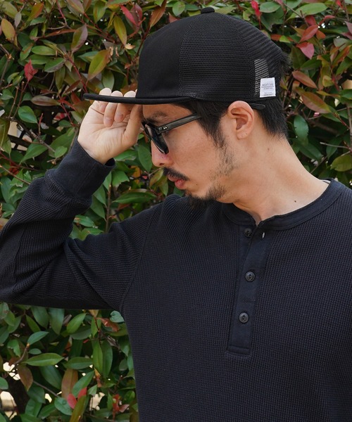 Mighty Shine（マイティシャイン）の「【Mighty Shine】FLIP CAP MESH / フリップキャップメッシュ（キャップ・メンズ・ブラック/ブラウン/ベージュ/ネイビー・FREE）」の15枚目の写真