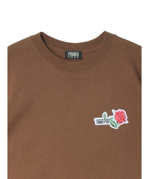 PAMEO POSE(パメオポーズ)の「Noble Rose T-shirts(シャツ/ブラウス・レディース・ホワイト/ブラック/ブラウン・SMALL)」の8枚目の写真