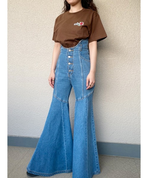 PAMEO POSE(パメオポーズ)の「Noble Rose T-shirts(シャツ/ブラウス・レディース・ホワイト/ブラック/ブラウン・SMALL)」の7枚目の写真