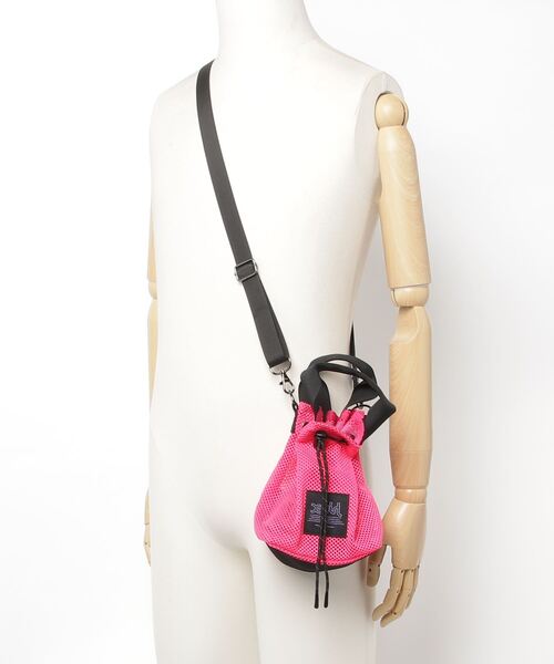 X-girl（エックスガール）の「MESH BUCKET SHOULDER BAG（ショルダーバッグ・レディース・ブラック/ピンク/ブルー・ONE SIZE）」の5枚目の写真