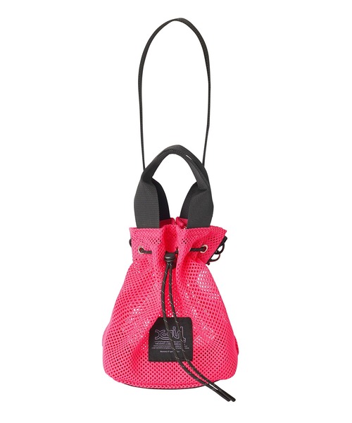 X-girl（エックスガール）の「MESH BUCKET SHOULDER BAG（ショルダーバッグ・レディース・ブラック/ピンク/ブルー・ONE SIZE）」の3枚目の写真