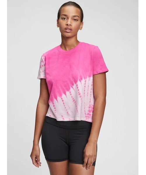 GAP(ギャップ)の「グラフィック シュランクtシャツ(Tシャツ/カットソー・レディース・ピンク/ブルー/フューシャピンク・XXS/S/XS/XL/M/L)」の1枚目の写真