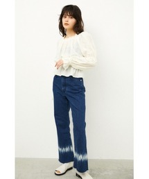 LAGUA GEM | HEM BLEACH DENIM(デニムパンツ)