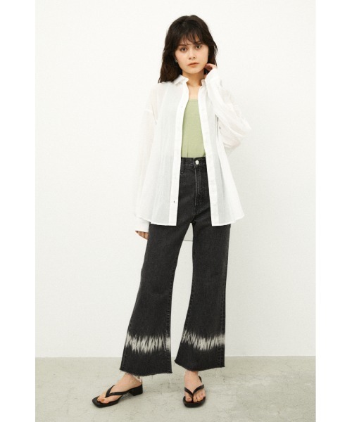 LAGUA GEM（ラグアジェム）の「HEM BLEACH DENIM（デニムパンツ・レディース・ブルー/ブラック・22inch/26inch/25inch/24inch/23inch）」の2枚目の写真