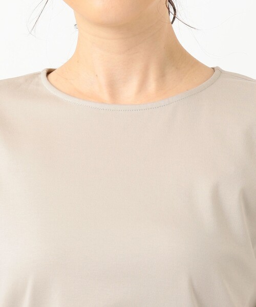 J.PRESS Ladies(J.プレス レディス)の「【UVケア・接触冷感】コンパクトコットンスムース 裾刺繍 カットソー(Tシャツ/カットソー・レディース・ホワイト系/グレー系/ダークブラウン系/ベージュ系・SMALL)」の19枚目の写真