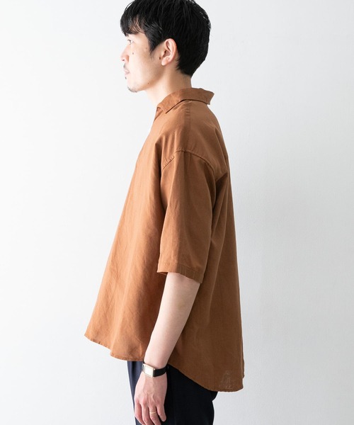 URBAN RESEARCH ROSSO MEN（アーバンリサーチロッソメン）の「『XLサイズあり』リネンスキッパーシャツ（シャツ/ブラウス・メンズ・ブラック/カーキ/ブラウン・X-LARGE/SMALL/LARGE/MEDIUM）」の20枚目の写真