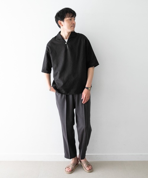 URBAN RESEARCH ROSSO MEN（アーバンリサーチロッソメン）の「『XLサイズあり』リネンスキッパーシャツ（シャツ/ブラウス・メンズ・ブラック/カーキ/ブラウン・X-LARGE/SMALL/LARGE/MEDIUM）」の11枚目の写真