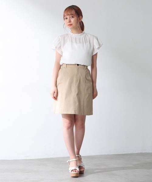 Honeys（ハニーズ）の「インナー付フリルブラウス（シャツ/ブラウス・レディース・ホワイト/ブラック/ブラウン/ピンク系その他・S/M/L）」の18枚目の写真