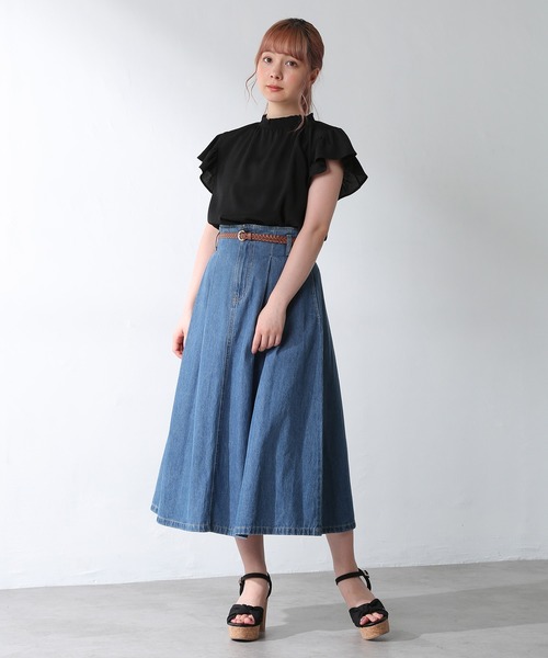 Honeys（ハニーズ）の「インナー付フリルブラウス（シャツ/ブラウス・レディース・ホワイト/ブラック/ブラウン/ピンク系その他・S/M/L）」の21枚目の写真