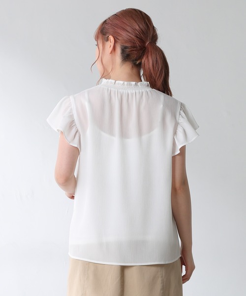 Honeys（ハニーズ）の「インナー付フリルブラウス（シャツ/ブラウス・レディース・ホワイト/ブラック/ブラウン/ピンク系その他・S/M/L）」の22枚目の写真