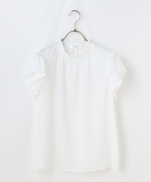 Honeys（ハニーズ）の「インナー付フリルブラウス（シャツ/ブラウス・レディース・ホワイト/ブラック/ブラウン/ピンク系その他・S/M/L）」の9枚目の写真