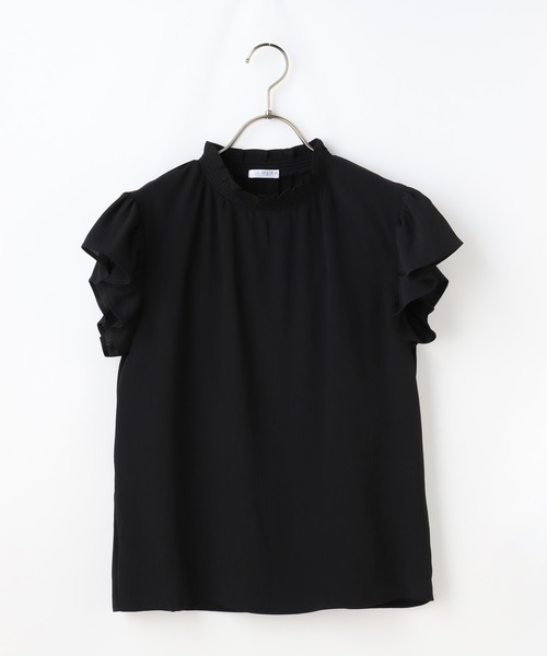 Honeys（ハニーズ）の「インナー付フリルブラウス（シャツ/ブラウス・レディース・ホワイト/ブラック/ブラウン/ピンク系その他・S/M/L）」の11枚目の写真