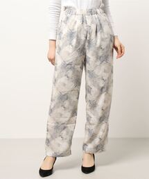 Samansa Mos2 blue | ◎マーブルプリントイージーパンツ(その他パンツ)