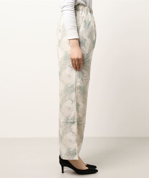 Samansa Mos2 blue（サマンサモスモスブルー）の「◎マーブルプリントイージーパンツ（その他パンツ・レディース・ベージュ/グレー/グリーン・ﾌﾘ-）」の5枚目の写真