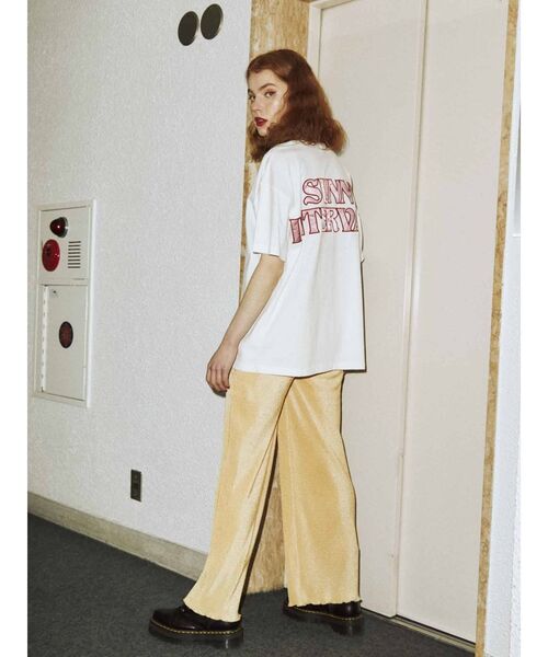 jouetie(ジュエティ)の「バックデザインTシャツ(Tシャツ/カットソー・レディース・オフホワイト/ブラック/ライトブルー/グリーン・MEDIUM)」の19枚目の写真