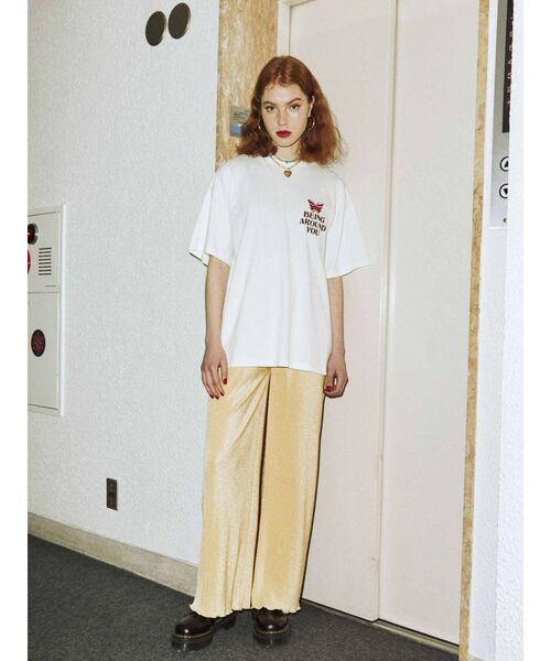 jouetie(ジュエティ)の「バックデザインTシャツ(Tシャツ/カットソー・レディース・オフホワイト/ブラック/ライトブルー/グリーン・MEDIUM)」の18枚目の写真