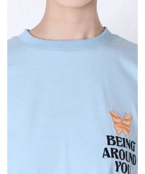 jouetie(ジュエティ)の「バックデザインTシャツ(Tシャツ/カットソー・レディース・オフホワイト/ブラック/ライトブルー/グリーン・MEDIUM)」の14枚目の写真