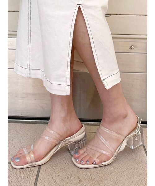 dazzlin（ダズリン）の「メニーストラップサンダル（サンダル・レディース・ブラウン/クリア・SMALL/MEDIUM/LARGE）」の3枚目の写真