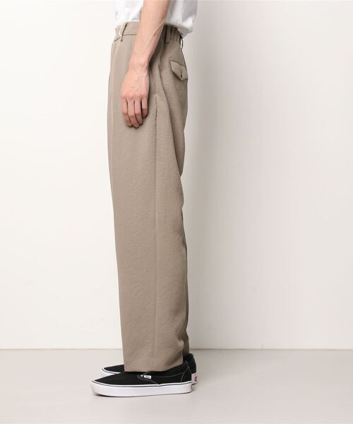 LIDNM（リドム）の「DOUBLE JACQUARD TROUSERS（スラックス