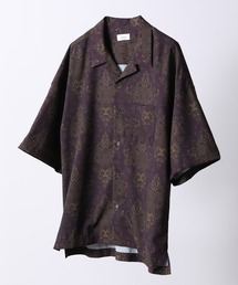 JUNRED | レトロパターンオープンカラーシャツ(シャツ/ブラウス)