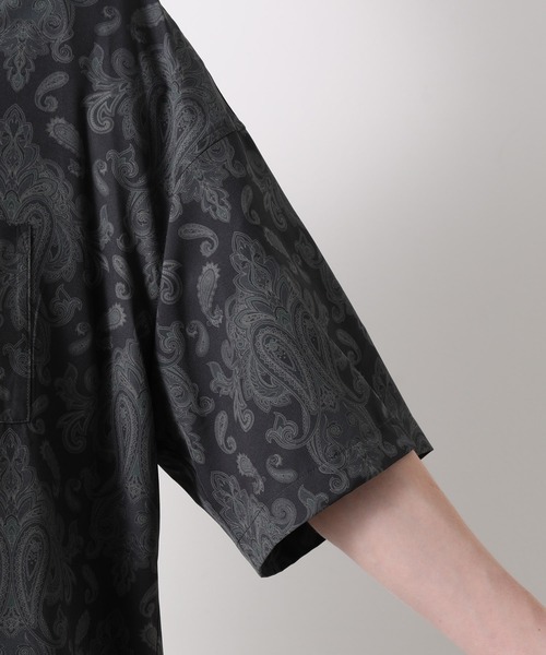 JUNRED（ジュンレッド）の「レトロパターンオープンカラーシャツ（シャツ/ブラウス・メンズ・ブラック/ブラウン/ベージュ/パープル・M/L）」の21枚目の写真