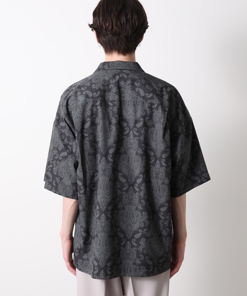 JUNRED（ジュンレッド）の「レトロパターンオープンカラーシャツ（シャツ/ブラウス・メンズ・ブラック/ブラウン/ベージュ/パープル・M/L）」の19枚目の写真