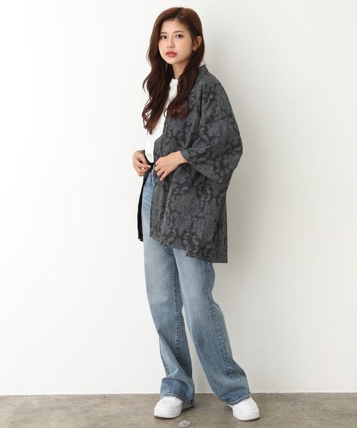 JUNRED（ジュンレッド）の「レトロパターンオープンカラーシャツ（シャツ/ブラウス・メンズ・ブラック/ブラウン/ベージュ/パープル・M/L）」の18枚目の写真