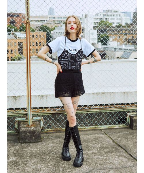 jouetie（ジュエティ）の「【セットアップ対応】クロシェビスチェ（キャミソール・レディース・ブラック/パープル/アイボリー・MEDIUM）」の12枚目の写真