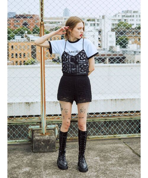 jouetie（ジュエティ）の「【セットアップ対応】クロシェビスチェ（キャミソール・レディース・ブラック/パープル/アイボリー・MEDIUM）」の14枚目の写真