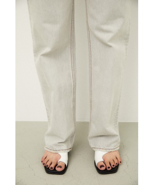 LAGUA GEM(ラグアジェム)の「COLZA LOOSEY DENIM(デニムパンツ・レディース・ブラック/ライトグレー・23inch/26inch/22inch/24inch/25inch)」の21枚目の写真