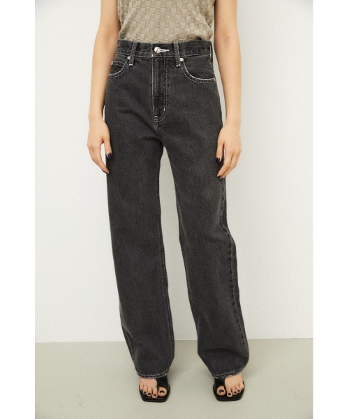 LAGUA GEM(ラグアジェム)の「COLZA LOOSEY DENIM(デニムパンツ・レディース・ブラック/ライトグレー・23inch/26inch/22inch/24inch/25inch)」の8枚目の写真