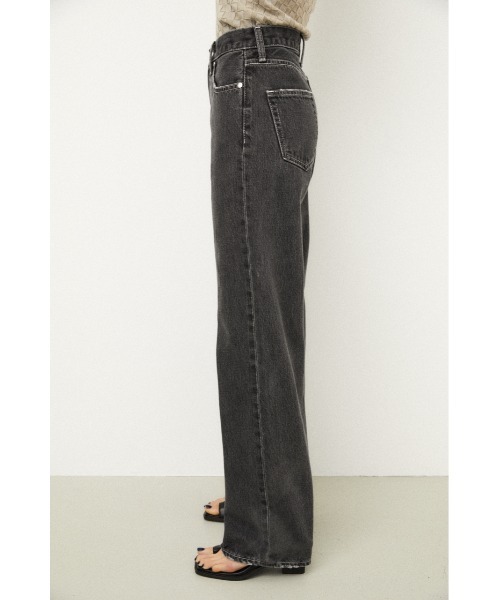 LAGUA GEM(ラグアジェム)の「COLZA LOOSEY DENIM(デニムパンツ・レディース・ブラック/ライトグレー・23inch/26inch/22inch/24inch/25inch)」の9枚目の写真