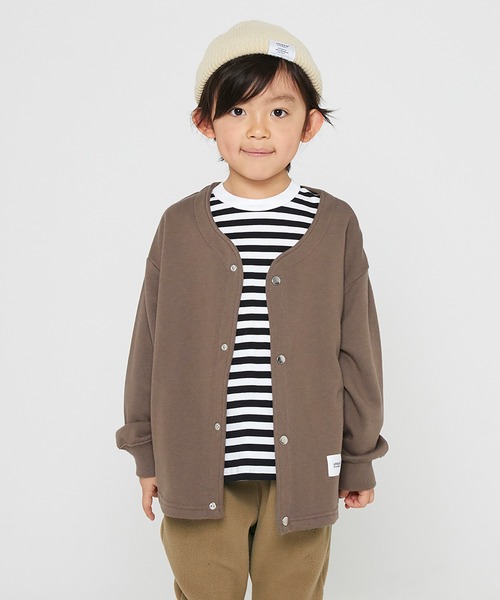 GENERATOR（ジェネレーター）の「GENERATOR/ジェネレーター  ノーカラーJK（ノーカラージャケット・キッズ・アッシュブラウン/ブラック/グレイッシュベージュ・XL/L/M/S）」の2枚目の写真