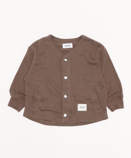 GENERATOR（ジェネレーター）の「GENERATOR/ジェネレーター  ノーカラーJK（ノーカラージャケット・キッズ・アッシュブラウン/ブラック/グレイッシュベージュ・XL/L/M/S）」の5枚目の写真