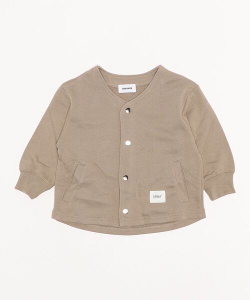 GENERATOR（ジェネレーター）の「GENERATOR/ジェネレーター  ノーカラーJK（ノーカラージャケット・キッズ・アッシュブラウン/ブラック/グレイッシュベージュ・XL/L/M/S）」の4枚目の写真