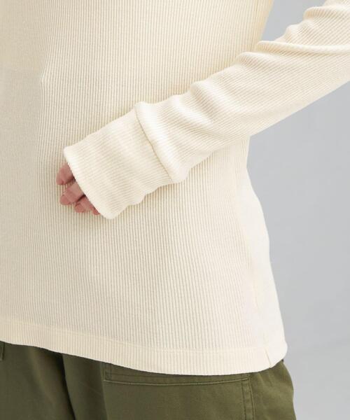 green label relaxing（グリーンレーベルリラクシング）の「ローシルク リブ プルオーバー カットソー（Tシャツ/カットソー・レディース・ブラック/パープル/オフホワイト・FREE）」の16枚目の写真