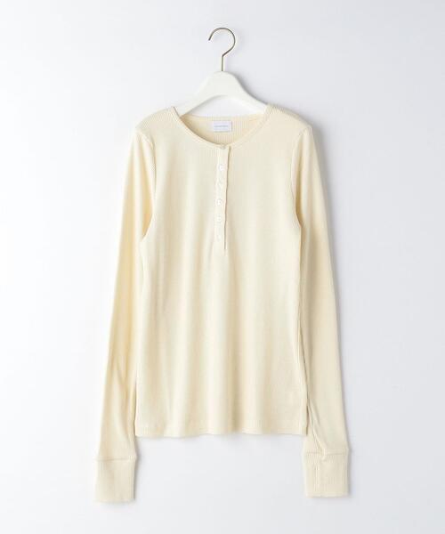 green label relaxing（グリーンレーベルリラクシング）の「ローシルク リブ プルオーバー カットソー（Tシャツ/カットソー・レディース・ブラック/パープル/オフホワイト・FREE）」の12枚目の写真