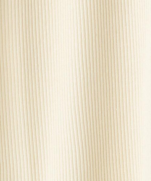 green label relaxing（グリーンレーベルリラクシング）の「ローシルク リブ プルオーバー カットソー（Tシャツ/カットソー・レディース・ブラック/パープル/オフホワイト・FREE）」の9枚目の写真