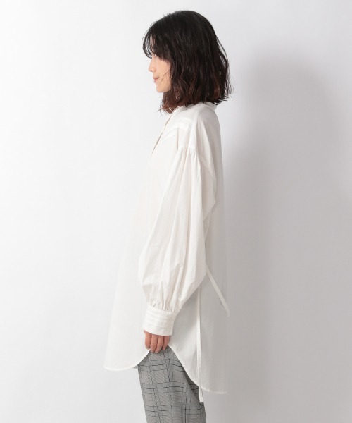 LOWRYS FARM(ローリーズファーム)の「マルチボリュームチュニックLS 215271(シャツ/ブラウス・レディース・オフホワイト/ブラック/オレンジ/ストライプ・FREE)」の6枚目の写真