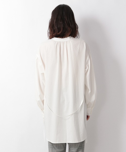 LOWRYS FARM(ローリーズファーム)の「マルチボリュームチュニックLS 215271(シャツ/ブラウス・レディース・オフホワイト/ブラック/オレンジ/ストライプ・FREE)」の7枚目の写真