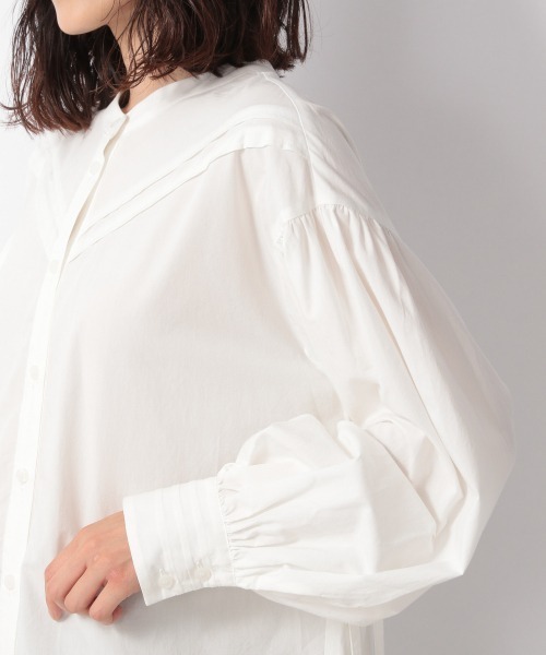 LOWRYS FARM(ローリーズファーム)の「マルチボリュームチュニックLS 215271(シャツ/ブラウス・レディース・オフホワイト/ブラック/オレンジ/ストライプ・FREE)」の10枚目の写真