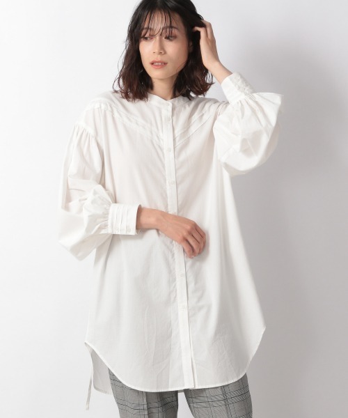 LOWRYS FARM(ローリーズファーム)の「マルチボリュームチュニックLS 215271(シャツ/ブラウス・レディース・オフホワイト/ブラック/オレンジ/ストライプ・FREE)」の22枚目の写真