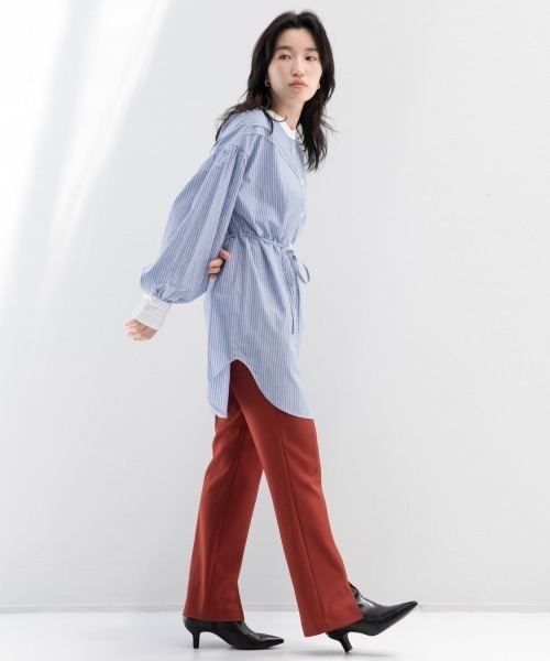 LOWRYS FARM(ローリーズファーム)の「マルチボリュームチュニックLS 215271(シャツ/ブラウス・レディース・オフホワイト/ブラック/オレンジ/ストライプ・FREE)」の20枚目の写真