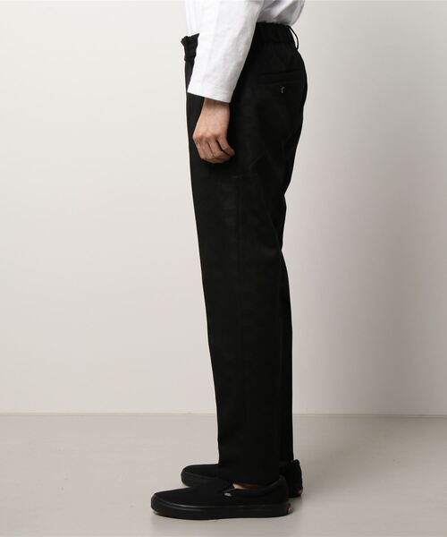 HIDEAWAYS NICOLE（ハイダウェイニコル）の「ポンチスウェードイージースラックス（スラックス・メンズ・ブラック/ネイビー/ブラック系その他・SMALL/MEDIUM/X-LARGE/LARGE）」の4枚目の写真