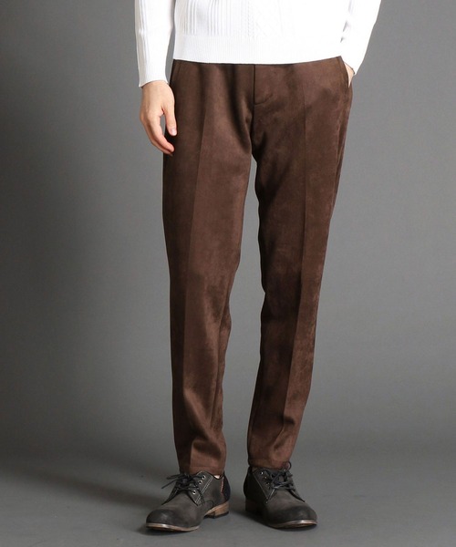 HIDEAWAYS NICOLE（ハイダウェイニコル）の「ポンチスウェードイージースラックス（スラックス・メンズ・ブラック/ネイビー/ブラック系その他・SMALL/MEDIUM/X-LARGE/LARGE）」の6枚目の写真