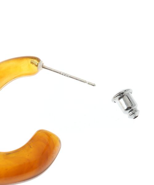 INGNI（イング）の「フックピアス(樹脂製)（ピアス（両耳用）・レディース・ブラウン/アイボリー/クリア・ONE SIZE）」の6枚目の写真