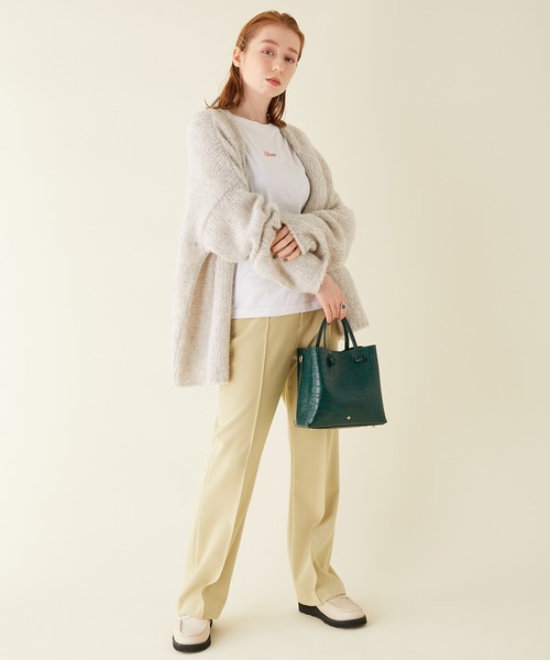 TRICOTS JEAN MARC（トリコットジーンマルク）の「【TRICOTS JEAN MARC for MADEMOISELLE】カシュクールカーディガン（カーディガン/ボレロ・レディース・キナリ/ベージュ/ライトグリーン/レッド・FREE）」の22枚目の写真